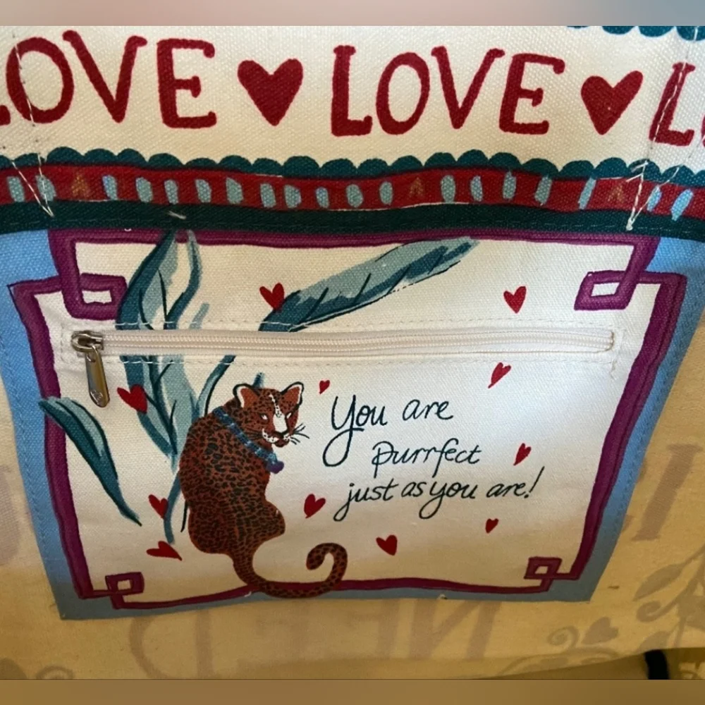 Brighton Bella Tile Love is All You Need Tote, NWT - Picture 6 of 8